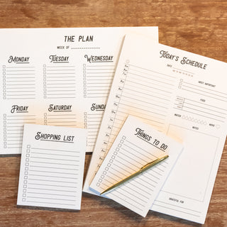 Organization Bundle - Set of 4 Notepads