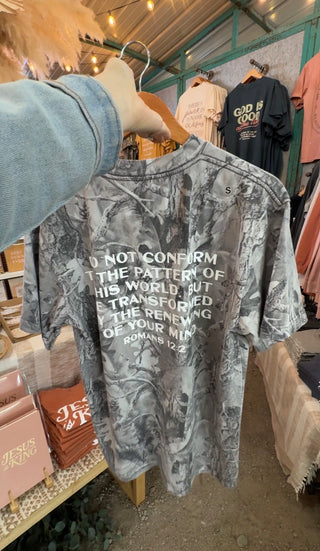 PRE-ORDER // Word Over World Oversized Camo Tee - MAY ETA