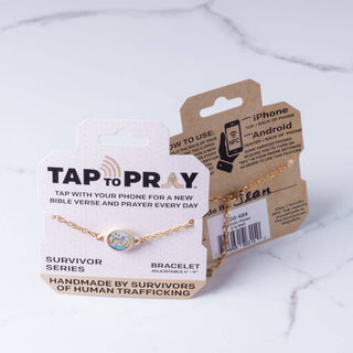 Tap To Pray® Survivor Series Tactical Bracelet: 14K Gold-Plated It is Well