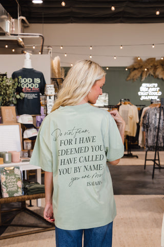 Known + Redeemed Tee - Sage