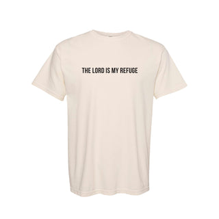 🔵 The Lord is My Refuge Psalm 91 Tee | Size: S (Imperfect)