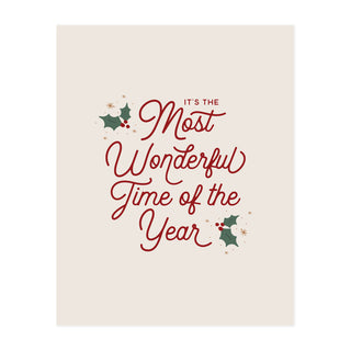 Most Wonderful Time of Year Christmas Art Print