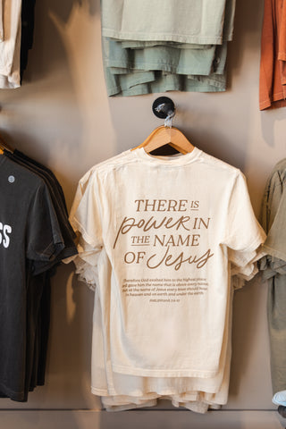 Power in the Name of Jesus Tee - Ivory