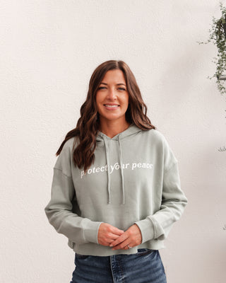Protect Your Peace Cropped Hood