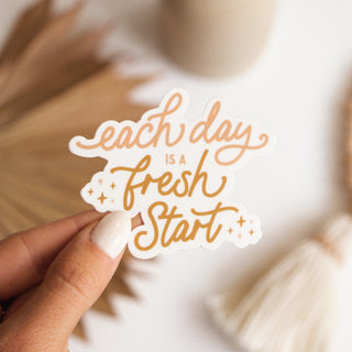 Each Day is a Fresh Start Sticker