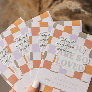 You are So Loved Sticker Cards - Set of 4