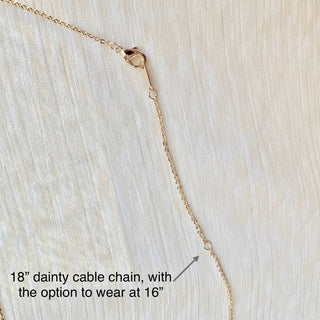 Simple Cross Necklace - 18k Gold