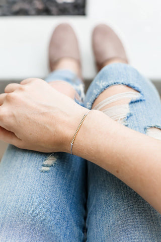 Sentiments Bracelet - GOLD - Thanks