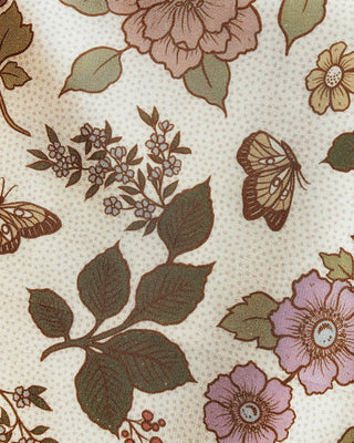 100% Silk Bandana Western Floral & Butterfly  – 23” Square