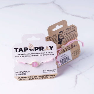 Tap To Pray® Survivor Series Tactical Bracelet: Lotus + Cross