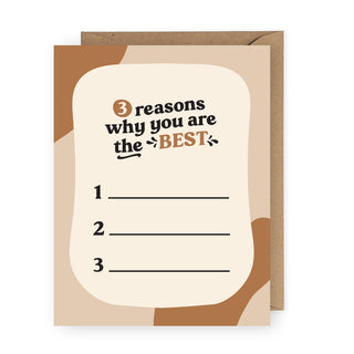 3 Reasons Why You are The Best Greeting Card