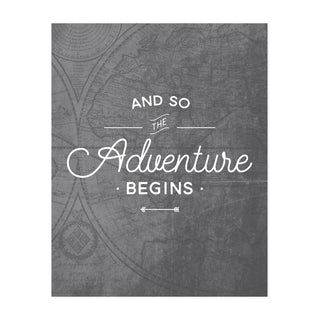 And So the Adventure Begins Art Print