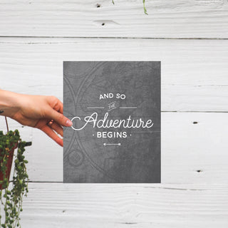 And So the Adventure Begins Art Print