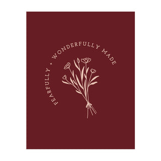Fearfully and Wonderfully Made (Burgundy)