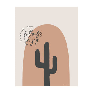 Fullness of Joy Cactus Art Print