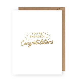 You're Engaged Foil Greeting Card