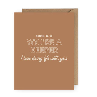 You're a Keeper Greeting Card