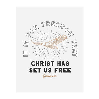 Set Free Galatians 5:1 Art Print