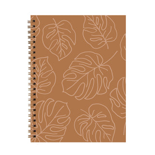 Leafy Softcover Journal - Rust