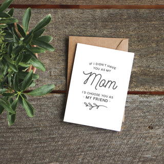 If I Didn't Have You as My Mom Greeting Card