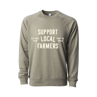 🔵 Support Local Farmers Crew | Size: S (Imperfect)