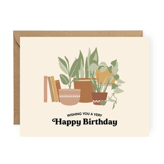 Wishing You a Very Happy Birthday Plant Card
