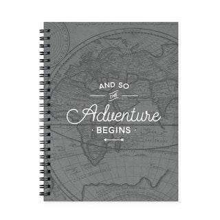 And So the Adventure Begins Travel Softcover Journal
